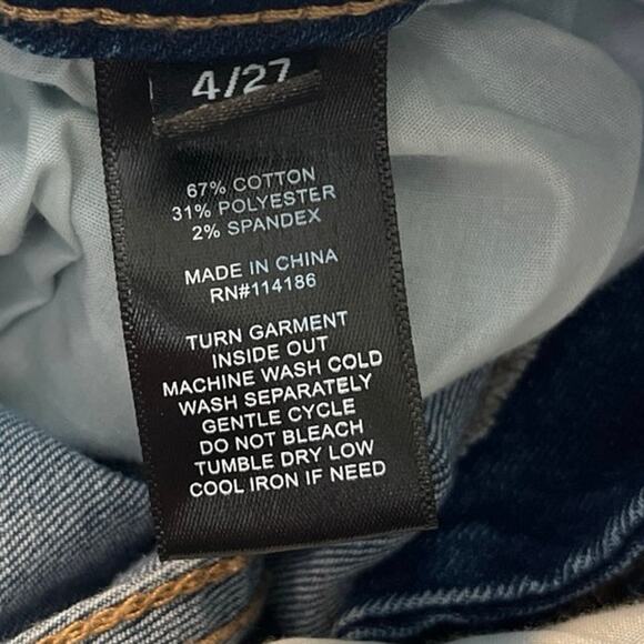 Frye Women's 29/28 Blue Denim Jeans Straight Leg  Cotton Spandex Blend - Picture 6 of 6